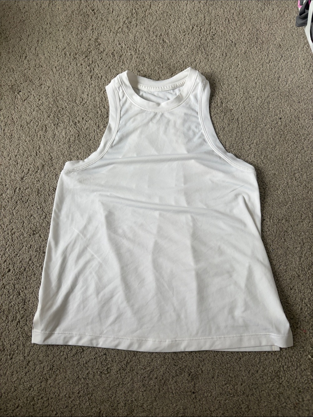 White Lululemon Racerback Tank Top